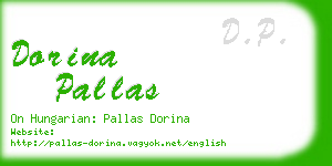 dorina pallas business card